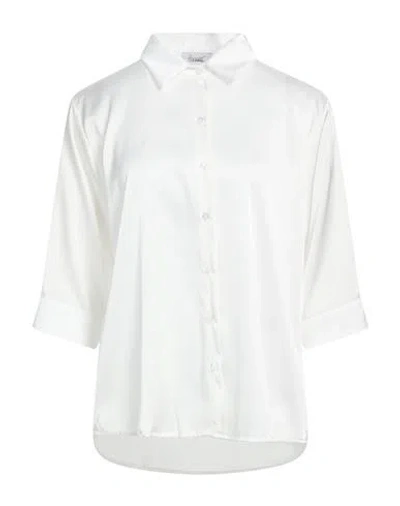 Hopper Woman Shirt White Size 12 Polyester, Elastane