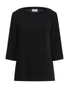 Hopper Woman T-shirt Black Size Xl Polyester, Elastane