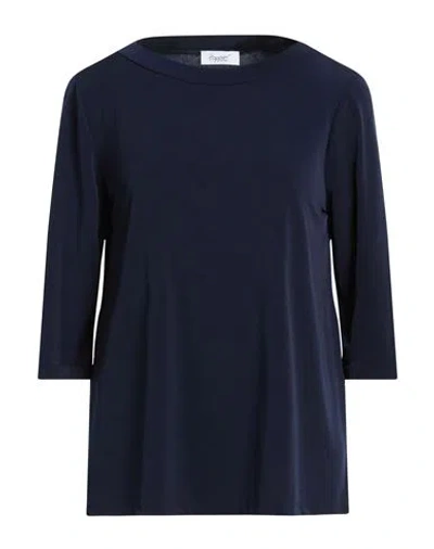 Hopper Woman T-shirt Navy Size Xl Polyester, Elastane In Blue