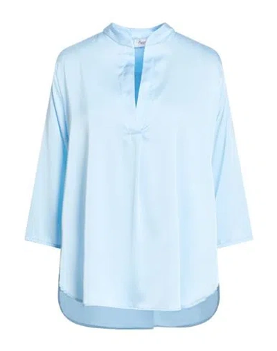 Hopper Woman Top Azure Size 8 Polyester, Elastane In Blue