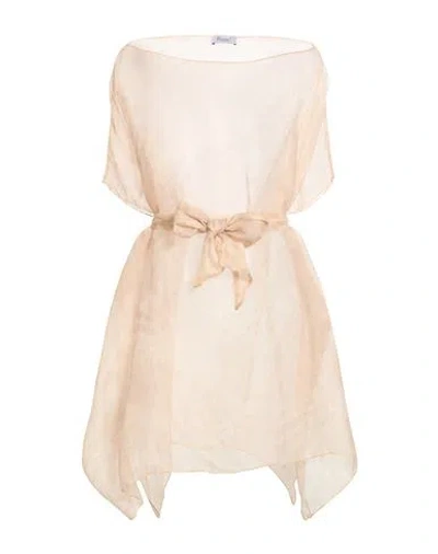 Hopper Woman Top Beige Size Onesize Silk In Neutral