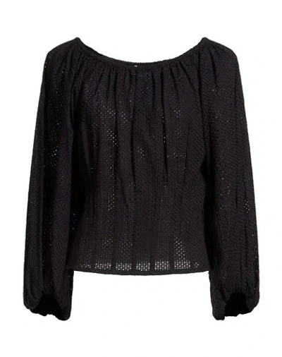 Hopper Woman Top Black Size 6 Cotton In Brown