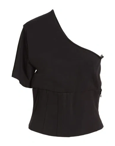 Hopper Woman Top Black Size 8 Cotton