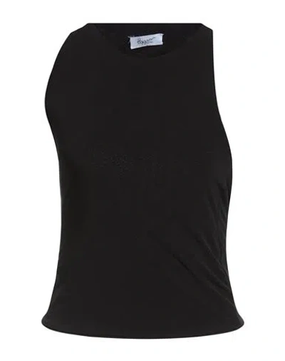 Hopper Woman Top Black Size M Polyester, Elastane