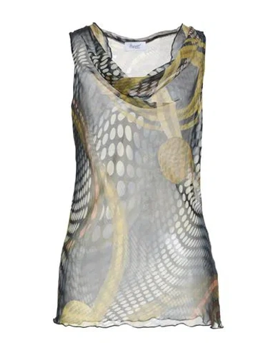 Hopper Woman Top Midnight Blue Size 10 Silk In Multi