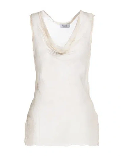 Hopper Woman Top Off White Size 10 Silk