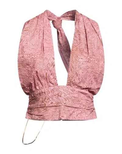 Hopper Woman Top Pink Size 4 Cotton