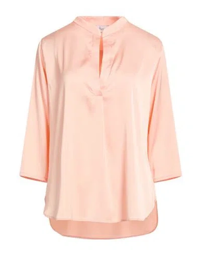 Hopper Woman Top Salmon Pink Size 12 Polyester, Elastane