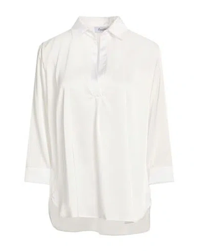 Hopper Woman Top White Size 10 Polyester, Elastane In Multi