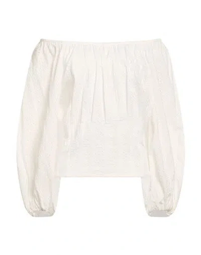Hopper Woman Top White Size 6 Cotton