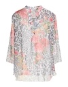 Hopper Woman Top White Size 8 Polyester, Elastane In Multi
