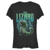 Hoppers Tom Lizard Electrifying Pose  Graphic T-shirt In Black