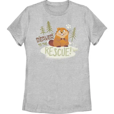 Hoppers Mabel Beaver To The Rescue Graphic T-shirt In Athletic Heather