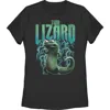 Hoppers Tom Lizard Electrifying Pose  Graphic T-shirt In Black