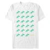 Hoppers Tom Lizard Icon Grid  Graphic T-shirt In White