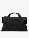 Horizn Studios Black Sofo Weekender M Waxed Recycled Coated Cotton-canvas Holdall In Black