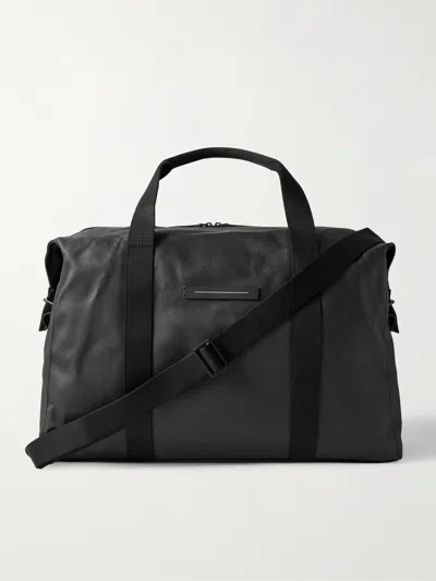 Horizn Studios Sofo Weekender L Waxed Recycled-cotton Canvas Holdall In Black