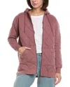 Horizon Garment-dyed Onion Quilted French Terry Jacket In Pink