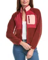 Horizon Micro Fleece Jacket In Red