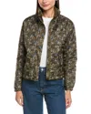 Horizon Quilted Print Jacket In Green