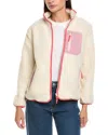 Horizon Sherpa Zip Jacket In White