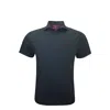 Horn Legend Men's A & M Football Weave Polo In Black/charcoal In Multi