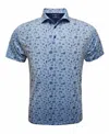 Horn Legend Men's Malibu Print Polo In Blue In Blue