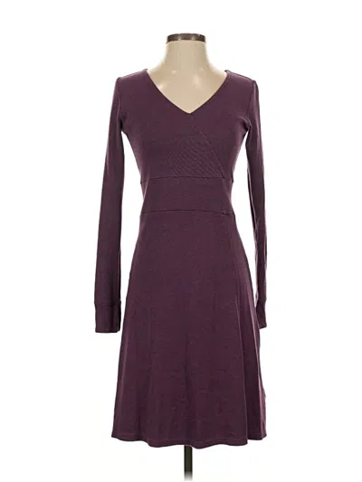Pre-owned Horny Toad Casual Dress In Burgundy