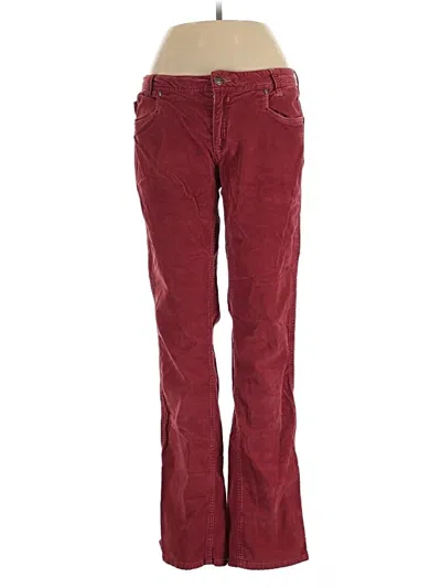 Pre-owned Horny Toad Casual Pants In Burgundy
