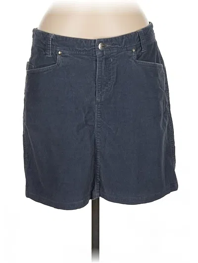 Pre-owned Horny Toad Denim Skirt In Blue
