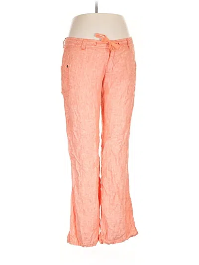 Pre-owned Horny Toad Linen Pants In Orange