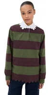 Horror Vacui Izzy Top Patchwork Stripe In Patchwork Stripe