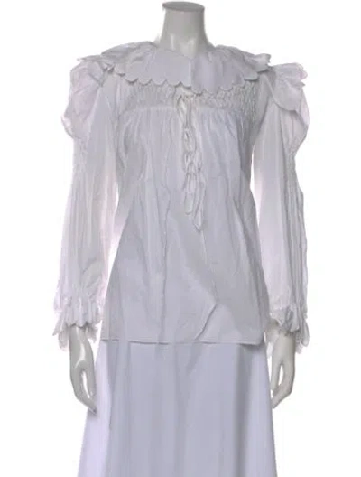 Pre-owned Horror Vacui Long Sleeve Blouse In Gray