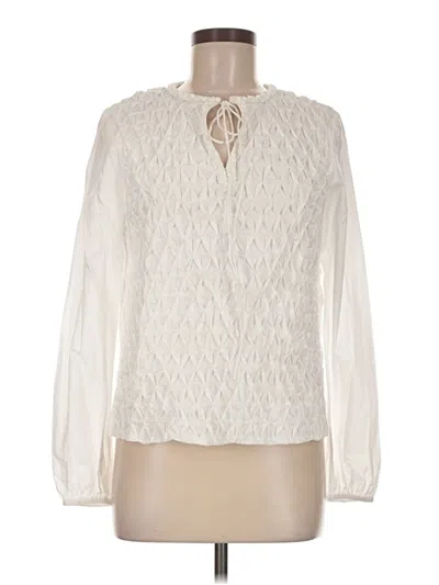 Pre-owned Horror Vacui Long Sleeve Blouse In Ivory