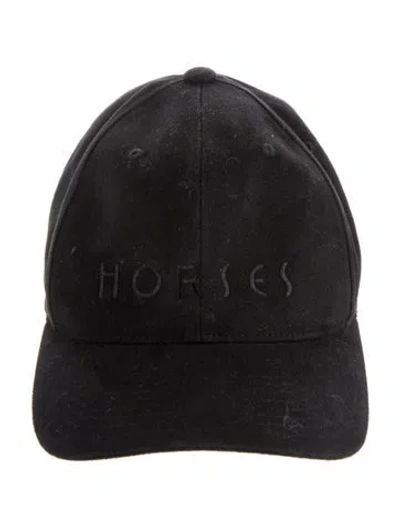 Pre-owned Horses Atelier Baseball Cap In Black