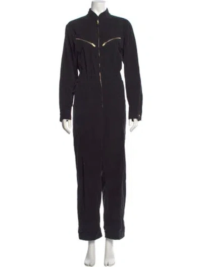 Pre-owned Horses Atelier Mock Neck Jumpsuit In Blue