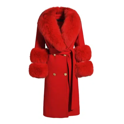 Hortons England Women's Belgravia Cashmere Coat Red