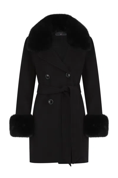 Hortons England Women's Black Highgrove Cashmere Coat