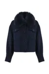 Hortons England Women's Blue Hampstead Cashmere Jacket Navy In Blue