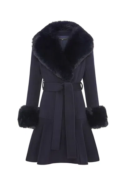 Hortons England Women's Blue Mini Westminster Coat Navy