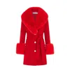 Hortons England Women's Buckingham Mini Cashmere Coat Red In Red