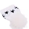 Hortons England Women's Cashmere Star Pom Pom Hat White In White