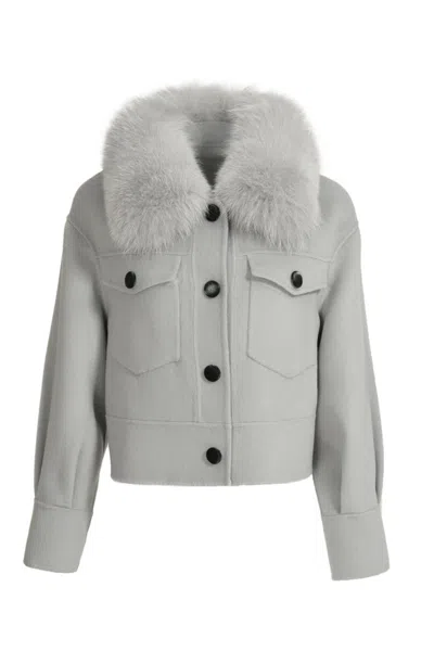 Hortons England Women's Hampstead Cashmere Jacket Grey