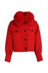 Hortons England Women's Hampstead Cashmere Jacket Red In Red
