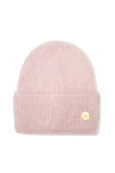 Hortons England Women's Mohair Baby Pink Beanie