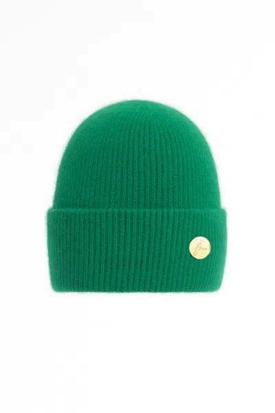 Hortons England Women's Mohair Emerald Green Beanie