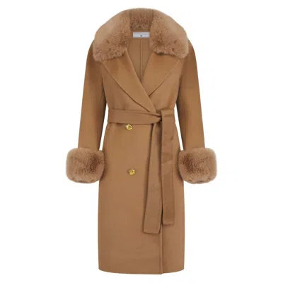Hortons England Women's Neutrals Buckingham Cashmere Coat - Tan In Brown