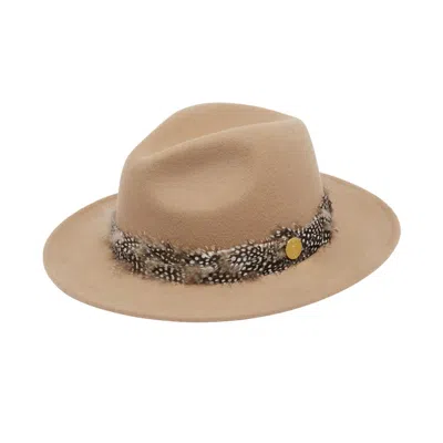 Hortons England Women's Neutrals Cowdray Fedora Tan In Brown