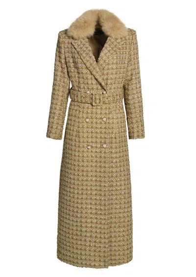 Hortons England Women's Neutrals / Gold / Brown Cheltenham Tailored Tweed Jacket In Gold/brown