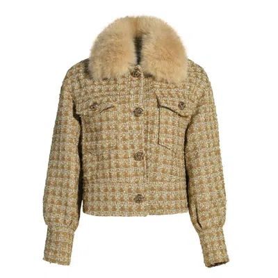 Hortons England Women's Neutrals Hampstead Cashmere Tweed Jacket - Tan In Brown